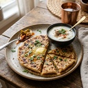 Aloo Paratha with Curd