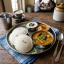 Mini Idli with Chutney